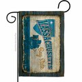 Guarderia 13 x 18.5 in. Massachusetts Vintage American State Garden Flag with Double-Sided Horizontal GU3902088